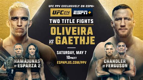 [Official] UFC 274: Oliveira vs. Gaethje .